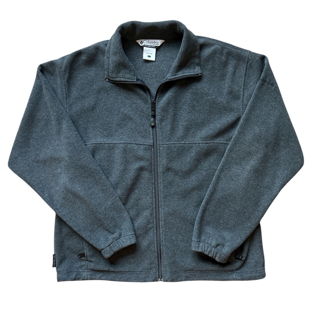 Columbia Men's Black and Gray  Fleece Mountain Jacket.  Size L